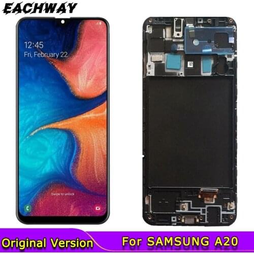 For Samsung Galaxy A20 LCD Galaxy A20 LCD Display Touch Screen Digitizer Assembly For Samsung A20 2019 A205F A205 SM-A205F LCD