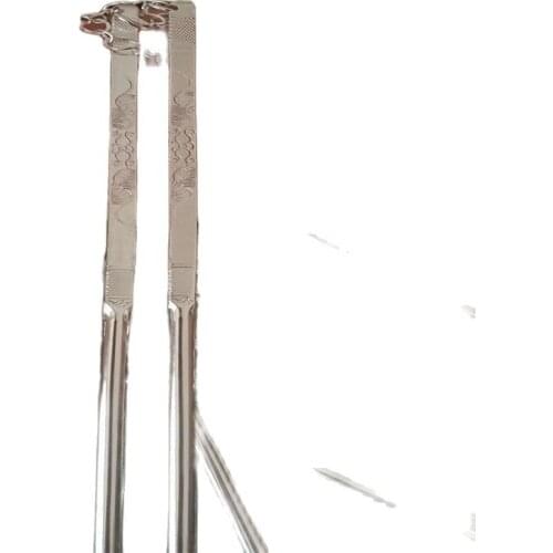 Chinese Tibet silver Carved Silver Chopsticks A Pair