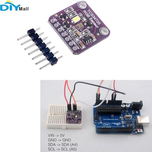 GY-TCS34725 RGB Color Sensor with IR Filter and White LED TCS34725 for Arduino R3