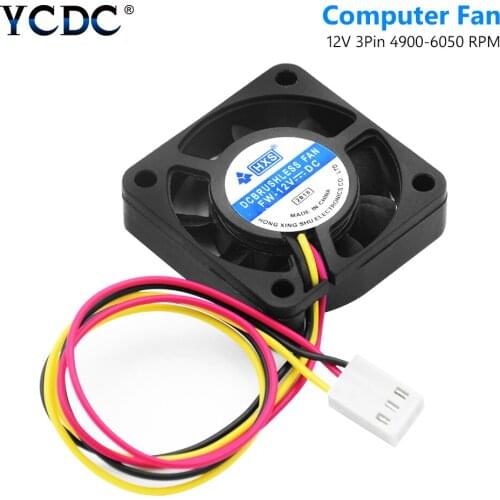 YCDC 3Pin 40x40mm DC 12V PC Fan Video Chip Cooling Fan 9 Blades Heatsink CPU Cooler Computer Case Fan