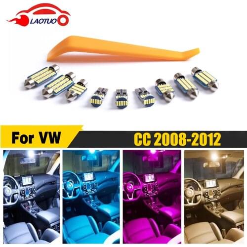 LAOTUO Canbus For Volkswagen VW Passat CC Vehicle LED Interior Dome Map Trunk Light Upgrade Kit Car Lighting Accessories