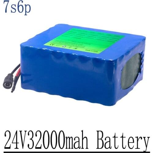 Lithium Battery For Electric Bicycle And Motorcycle, 24V, 32Ah, 7S, 6P, 250W, 350W, 25A, BMS