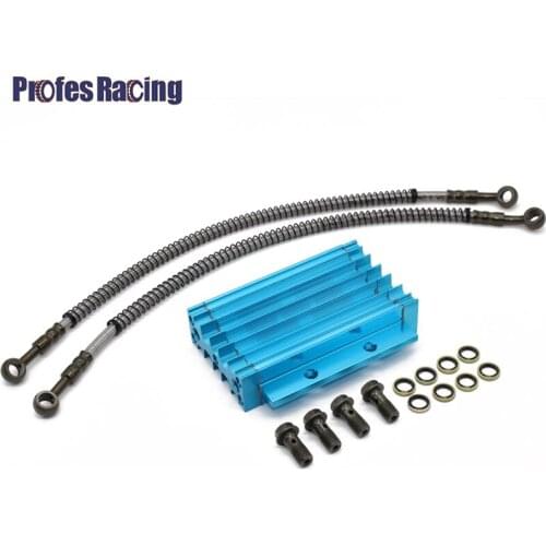 Motorcycle Oil Cooler Oil Radiator Kit Aluminum Alloy for LIFAN 110 125CC PIT DIRT BIKE CRF Oil Monkey Bike ATV Quad Motorcycle