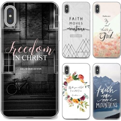 For iPhone iPod Touch 11 12 Pro 4 4S 5 5S SE 5C 6 6S 7 8 X XR XS Plus Max 2020 Soft Case Bible verse Jesus Philippians Christian
