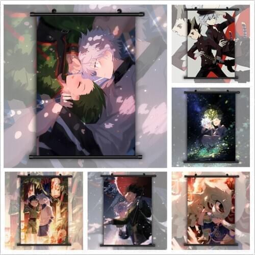 Hunter x Hunter Gon Freecss x Killua Zoldyck HD Print Wall Poster Scroll
