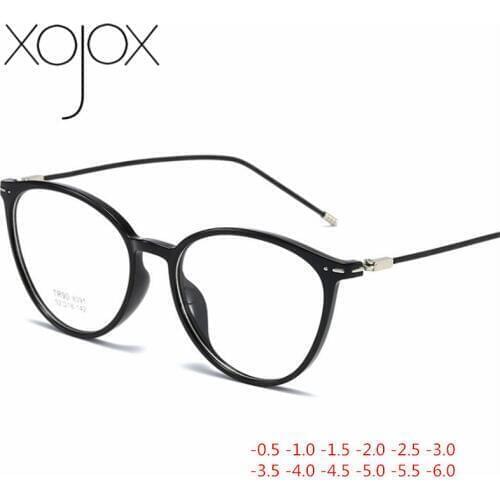 XojoX 2020 Fashion Finished Myopia Glasses Women Men Ultralight Transparent Myopia Eyeglasses Short-sighted Glasses -1 -1.5 -2.0