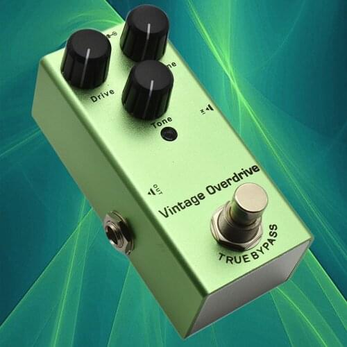 Guitar Effects Pedal Overdrive Mini Single Vintage Overdrive DC 9V True Bypass for Electric Guitar