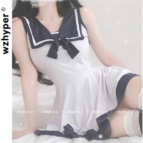 Sexy Student Uniform Temptation Erotic Sailor Suit Female Underwear Jk Clothing School Uniform Small Chest Soft Girl Anchor Suit