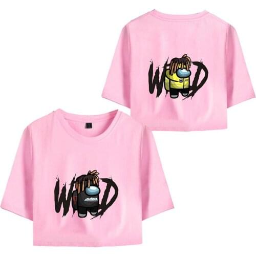 Juice Wrld T Shirt Women T-shirt Hip Hop Rapper Fashion Tops Sexy Short Sleeve Top Girl Streetwear Singer Character Print Tee