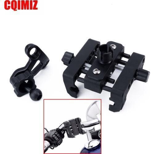 Motorcycle Standard Device Cell Phone GPS Clamp Holder For Harley Cell Phone Holder
