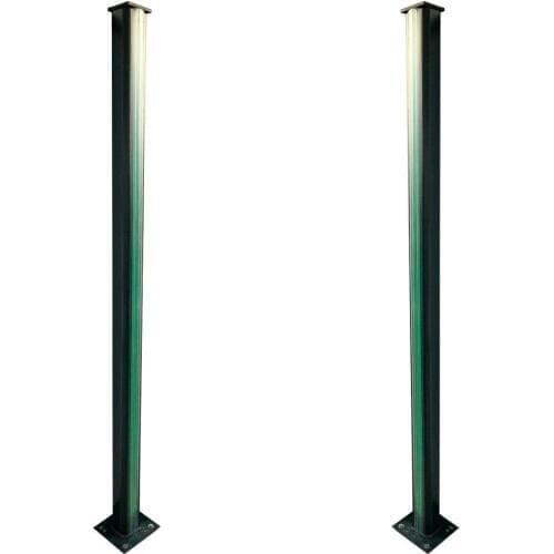 Pole with LED-light security rack 2 meters