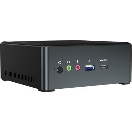 T-bao MN27 Metal Mini PC for Home Office with AMD Ryzen 7 2700U CPU 4GB RAM 128GB M.2 NVNE SSD Radeon Vega 10 Graphics