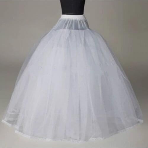 High Quality 3 Layers No Hoop Ball Gown Cheap Bridal Wedding Petticoats Crinoline Slip Wedding Dress Accessaries