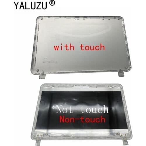 YALUZU Laptop LCD Back Cover For HP Pavilion 15-P 15-P066US 15-P000 Silver Non-touch 762508-001/with touch