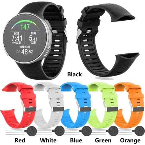 40GD Replaced Safe Silicone Watch Band Sturdy Buckle Wrist Strap for POLAR Vantage V Smart Watch Accessories