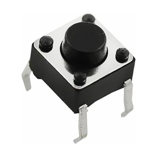 100pcs button Touch switch 6*6*5 keys button DIP 4pin 6*6*5mm Light touch switch DIP4 /OFF Touch 6x6x5 High quality