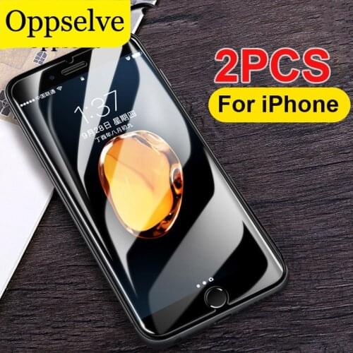 2PCS Screen Protector Tempered Glass For iPhone 12 X Xs Xr 11 Pro 8 7 6 S Plus Ultra Thin Slim Transparent Toughened Glass Film