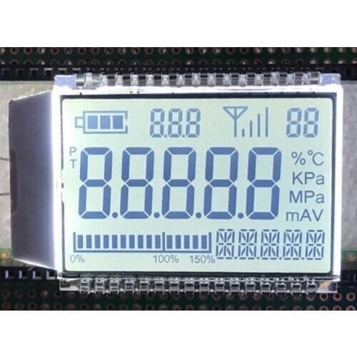 32PIN HTN Positive 5-Digits Segment LCD Panel White Backlight 3V
