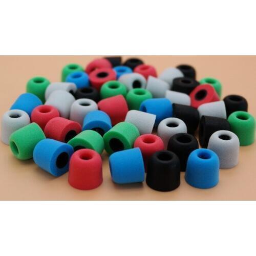 50pcs/lot 5MM memory foam eartips earbuds ear tips buds for In-ear earphone headphone size M