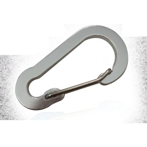 500pcs Aluminum Alloy Carabiner Outdoor Climbing Accessories Buckle Multifunction Backpack Hook Key Chain durable