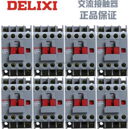 DELIXI AC Contactor CJX2s-0910 CJX2s-0901 CJX2s-1210 CJX2s-1201 CJX2s-1810 CJX2s-1801
