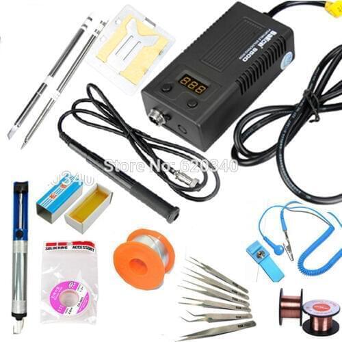 BAKON NEW Digital Soldering Station Portable soldering iron BGA solder station set kit 220V 75W T13-I T13-K