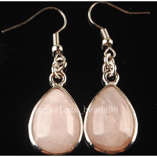 Free Shipping Beautiful Pink Crystal Teardrop Earring MC3615