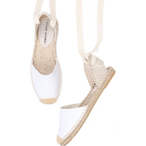 2020 Rushed New Arrival Genuine T-strap Flat With Open Sandals Sapatos Mulher Sandalias Mujer Womens Espadrilles Flat Shoes