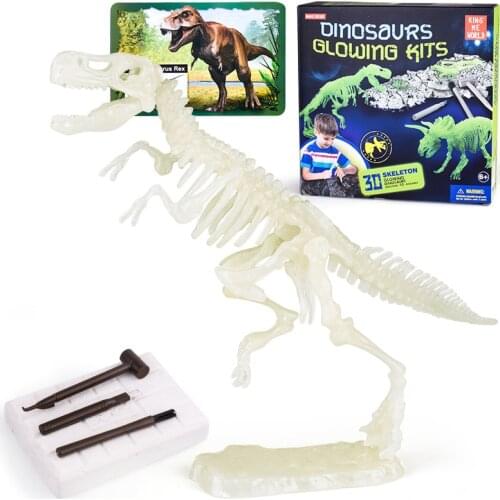 Jurassic Dinosaur Fossil excavation kits Education archeology Exquisite Toy Set Action Children Figure Education Gift BabyA9BC01