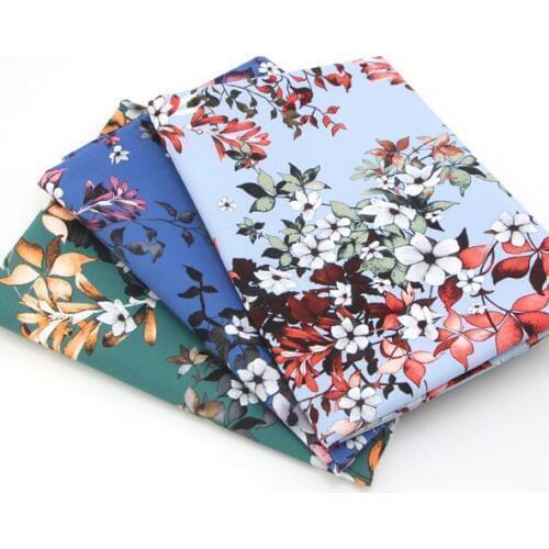 Colorful Leaves/Summer Apparel Fabric/ Discharge Printed,Imitation Silk/Skirt/Dress/Shirt Material For Baby&Child