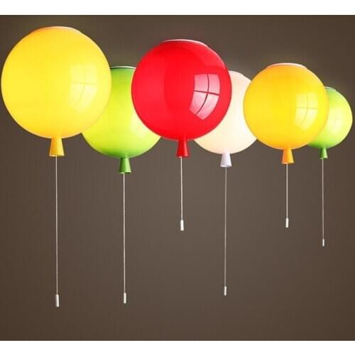 Creative kindergarten color decoration balloon warm bedroom childrens fashion clothing store decoration ceiling lamp LX112411