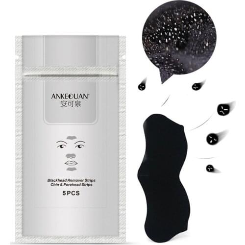 5pcs AuQuest Blackhead Remover Nose Mask Pore Strip Black Mask Peeling Beauty Face Mask Face Care Blackhead Remover