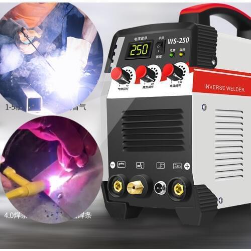 Double Pulse 110V 220V Dual Volt ARC MIG 2 in 1 Multifunction MIG Welding Machine MIG250 Aluminum Steel MIG Welder