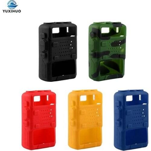 Rubber Soft Silicone Case Handheld Cover Shell Holster for Baofeng UV5R UV-5R 5RA 5RB 5RC 5RD TYT THF8 Walkie Talkie Accessories