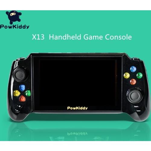 Powkiddy New 5.1 inch X13 Nostalgic Retro Handheld Game Console Double Gamepad Video Game Built in 3000 Game TV Output Children
