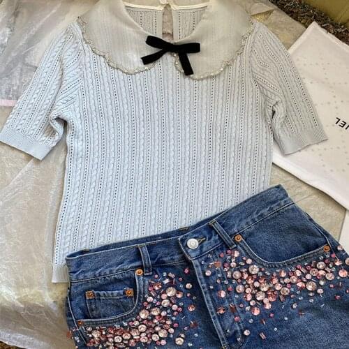 QIWN Women's Knitted T-shirts