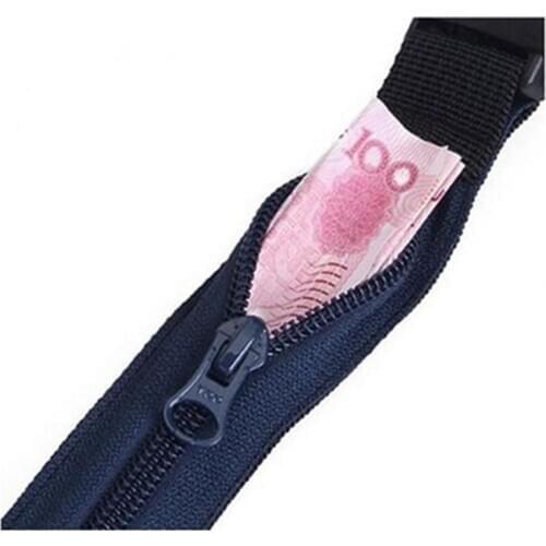 New Designed Travel Anti Theft Wallet Belt with Secret Compartment Hiding Stash Money Belt Waterproof Adhesive Belt Bag 2020