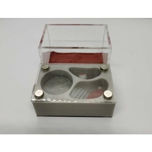 Grey 3D Plane Ant Nest Acrylic Nest Concrete Nest Ant Farm Reptile Terrarium 9.8x8x5.4cm