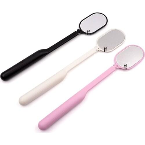 Foldable Magnifying Checking Eyelash Extension Grafting Mirror Acrylic Handle Plastic Mouth Oral Teeth And Eyelashes Care Tools
