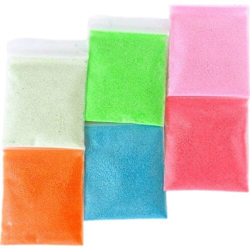 Fluorescent Bright Glow in the Dark Sand Powder Glow Pigment for Nail10g/bag (N.W.) Luminous Aquarium Sand Glow In The Dark Sand