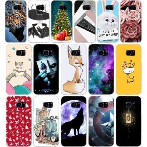 T For Samsung Galaxy S7 egde case Cover for Samsung Galaxy S6 edge Case for Samsung S7 S6 G920F i9600 Cover Silicon Fundas