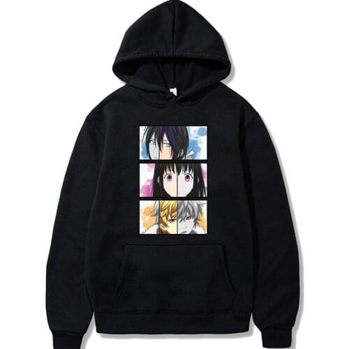 Noragami Hoodies Mens Casual Fashion Sweatshirts Japan Anime Loose Hoodie Hip Hop Creativity Streetwear Male
