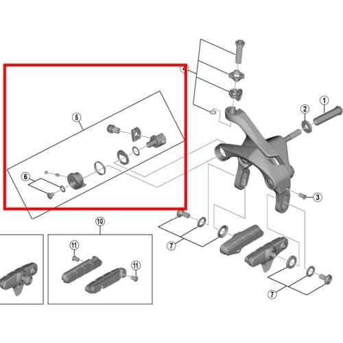 SHIMANO Y8RU98010 Ultegra R8000 Brake Caliper Cable Quick Release Assembly BR-R8000