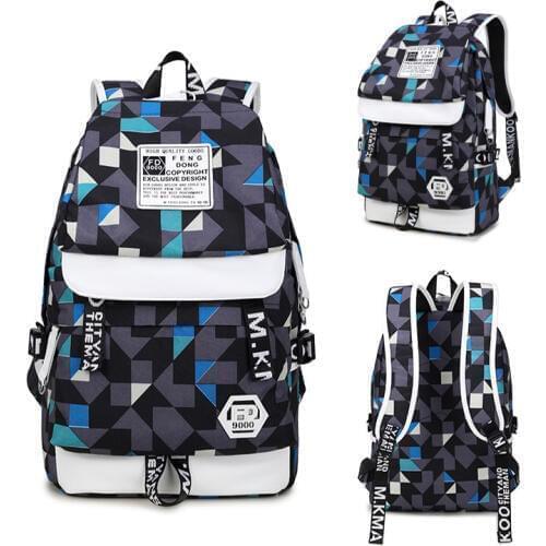 14 15 15.6 Inch with USB Interface Waterproof Nylon Laptop Notebook Backpack Bags Case for Men Women School Student Travel