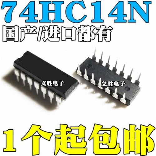 10 pçs/lote/74HC14 74HC14N SN74HC14N DIP14