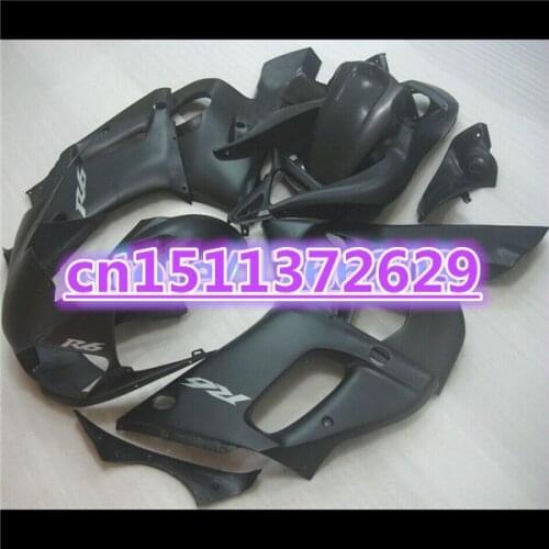 100%new Fairing kit for YZF-R6 98-02 YZF R6 98 99 00 01 02 all black YZF600 R6 1998 99 00 01 2002 ABS fairing parts-Dor D