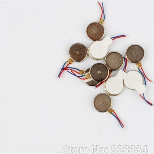 100 pcs Coin vibration motor 3V 66mA Common used Micro vibration motor for cell phone toy