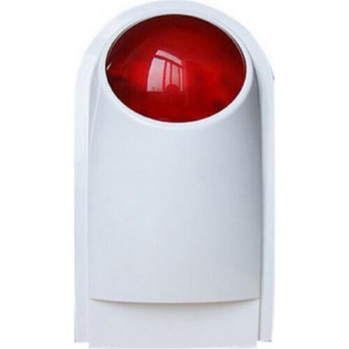 104 waterproof wire Siren security alarm Wired Siren w/ Red Flash Light Alarm System Strobe Light& Siren ALARM Speaker 118db EAS