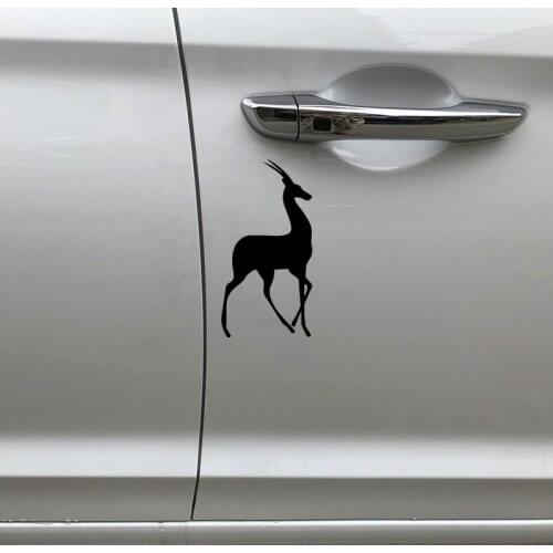 19X10 CM Antelope Pattern Vinyl Decal Body Of Car Decor Car Stickers Black/Silver N1655