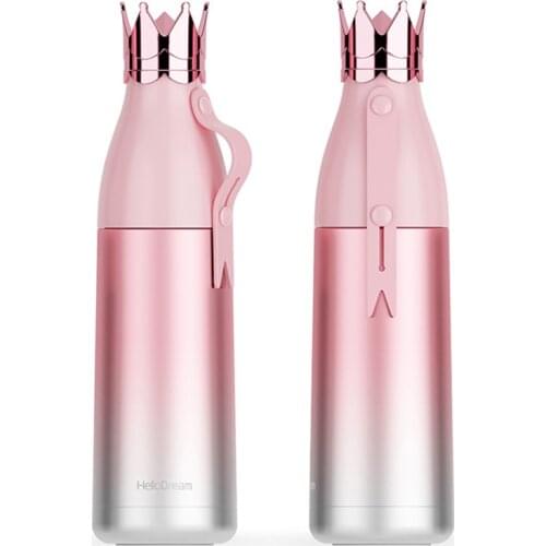 300/240Ml Thermos Vacuum Flasks Crown Gradient Water Bottle Vacuum Cup 304Stainless Steel Water Bottle Travel Mug Thermo Cup